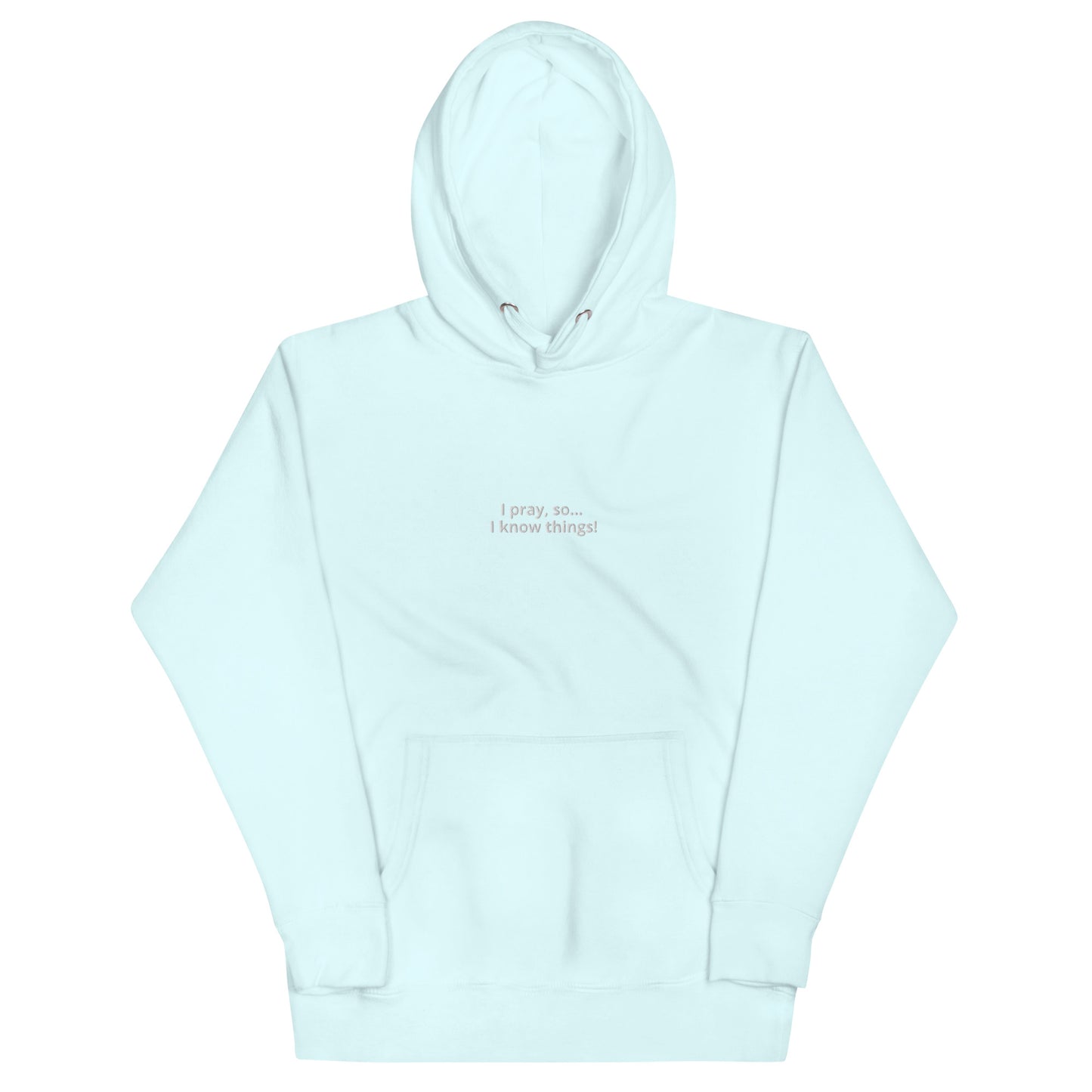 Stiched I pray Hoodie